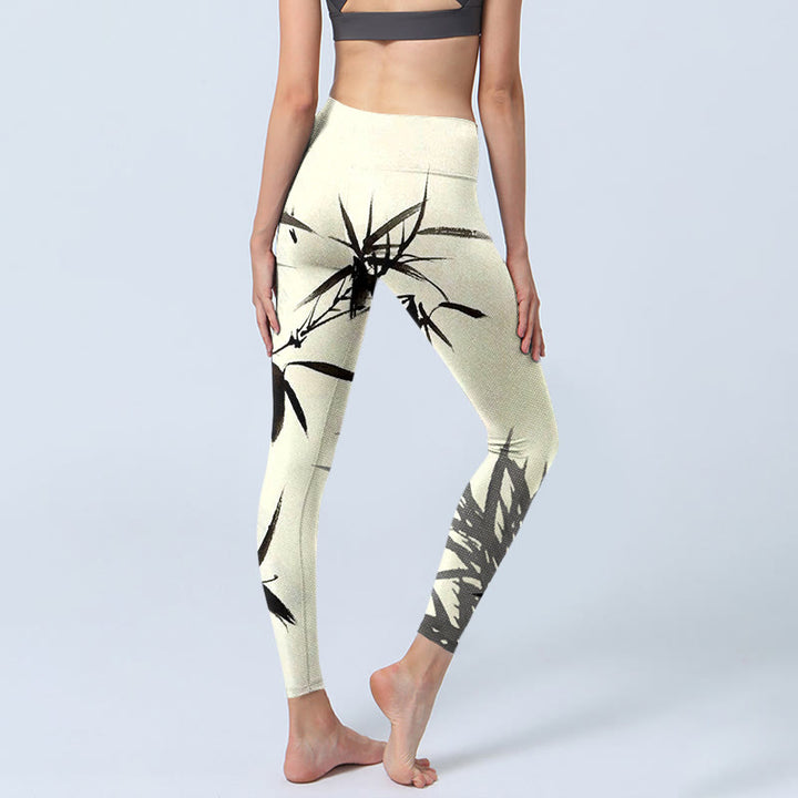 Leggings sportivi con stampa Buddha Stones, pantaloni da yoga da donna - image 5