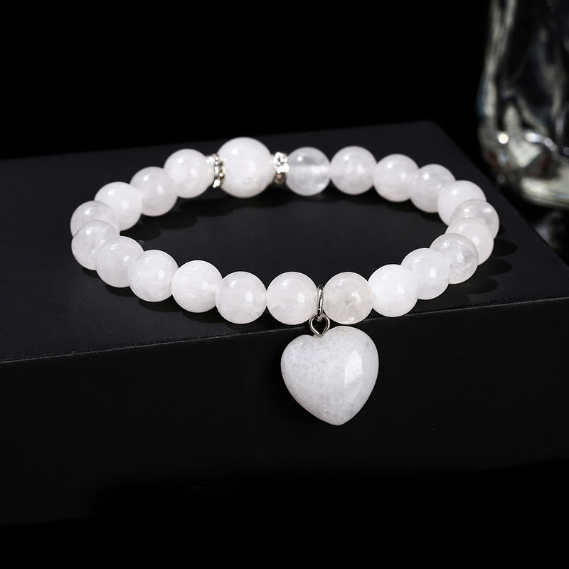 Braccialetto di equilibrio con cuore di amore in avventurina verde cristallo vario Buddha Stones