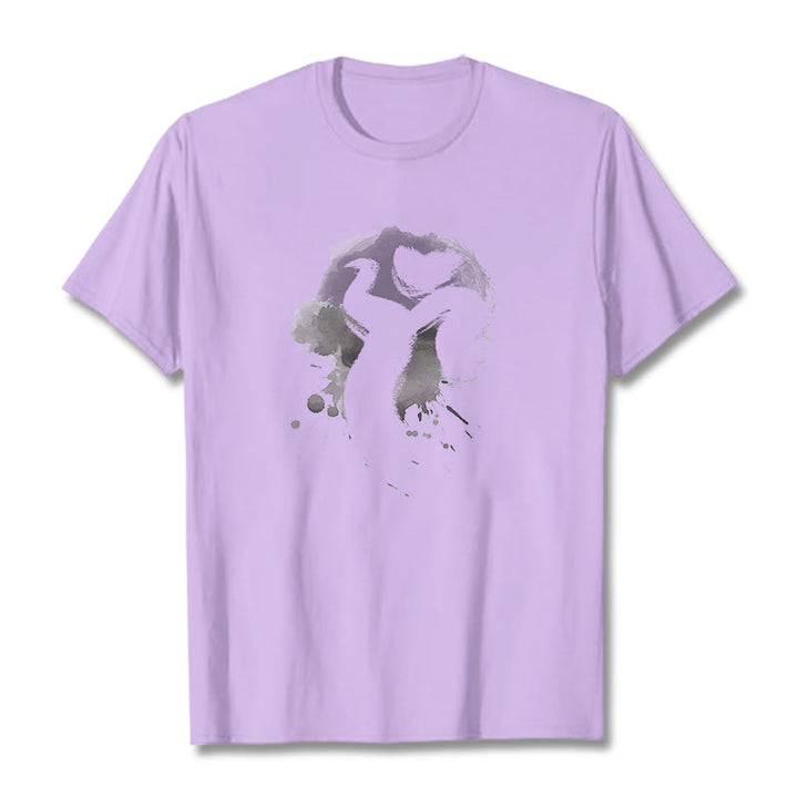 Maglietta in cotone con motivo Buddha Stones OM Swan - Prugna - 2XL - image 25