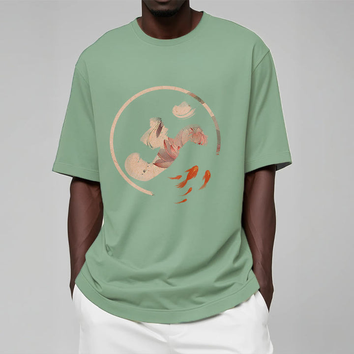 Maglietta in cotone Buddha Stones OM Lotus Koi Fish - image 16