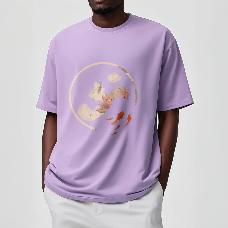 Maglietta in cotone Buddha Stones OM Lotus Koi Fish - image 18