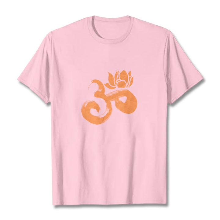 Maglietta in cotone con motivo Buddha Stones OM Lotus Flower - image 26