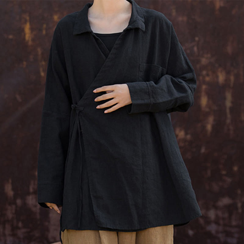 Buddha Stones Meditazione Ramie Cotone Abbigliamento - image 18
