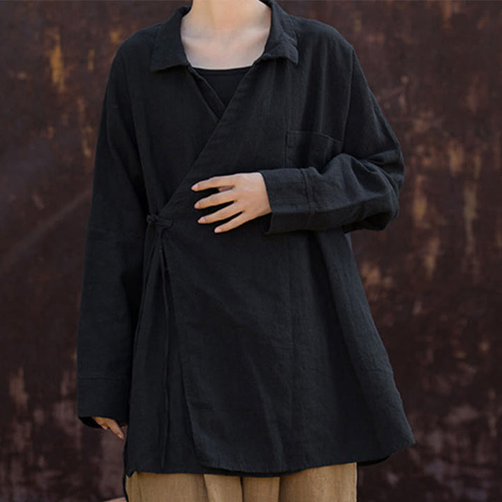 Buddha Stones Meditazione Ramie Cotone Abbigliamento - image 18