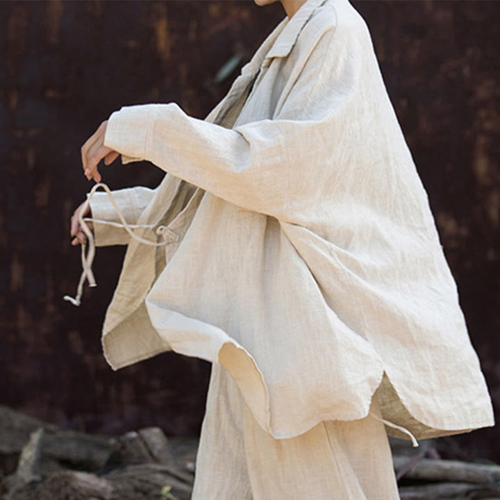 Buddha Stones Meditazione Ramie Cotone Abbigliamento - image 4