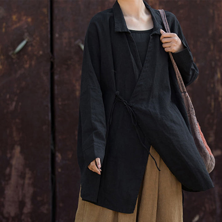 Buddha Stones Meditazione Ramie Cotone Abbigliamento - image 20