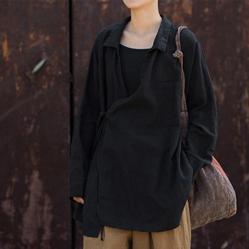 Buddha Stones Meditazione Ramie Cotone Abbigliamento - image 23