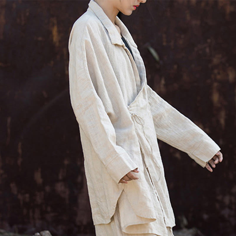 Buddha Stones Meditazione Ramie Cotone Abbigliamento - image 9