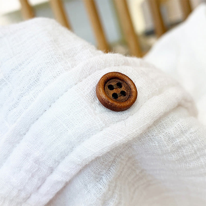 Buddha Stones Letterario Artistico Doppio Strato Sabbia Lavata Cotone Lino Abbigliamento - image 14