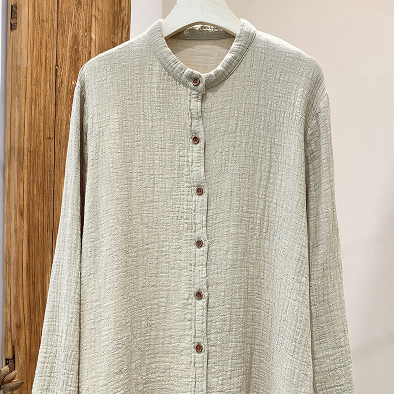 Buddha Stones Letterario Artistico Doppio Strato Sabbia Lavata Cotone Lino Abbigliamento - Biancheria - US2, UK/AU6, EU34 (M) - image 0