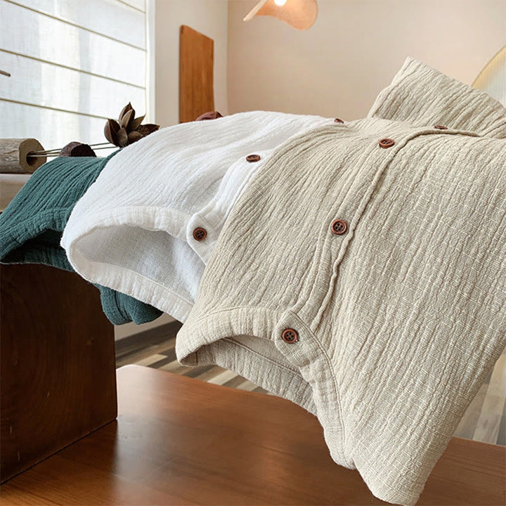 Buddha Stones Letterario Artistico Doppio Strato Sabbia Lavata Cotone Lino Abbigliamento - image 36