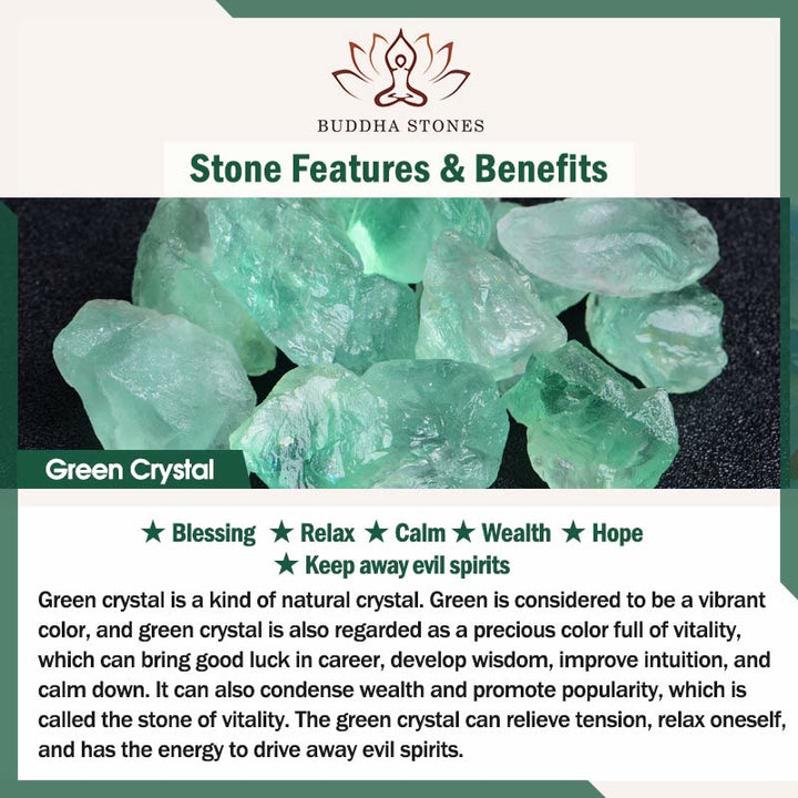 Braccialetto di consapevolezza spirituale in Buddha Stones, ametista, cristallo verde, citrino, cristallo bianco