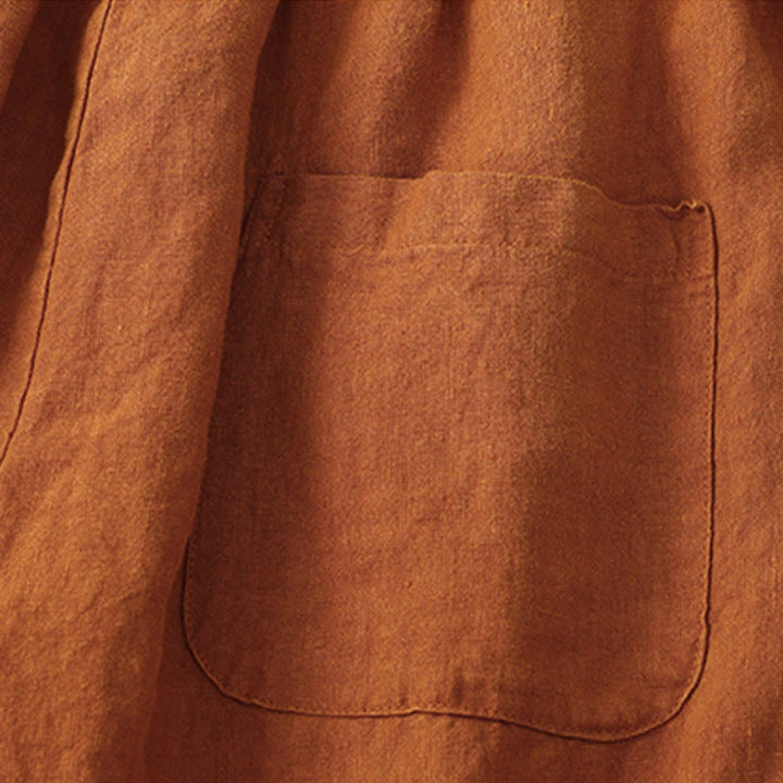 Pantaloni harem con coulisse e elastico in vita in lino con tasche, estate da donna , Buddha Stones - image 28