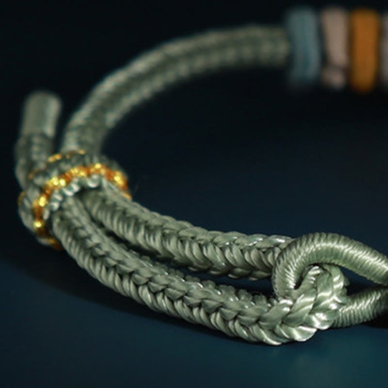 Braccialetto di collegamento Buddha Stones String Four Srand Peach Blossom