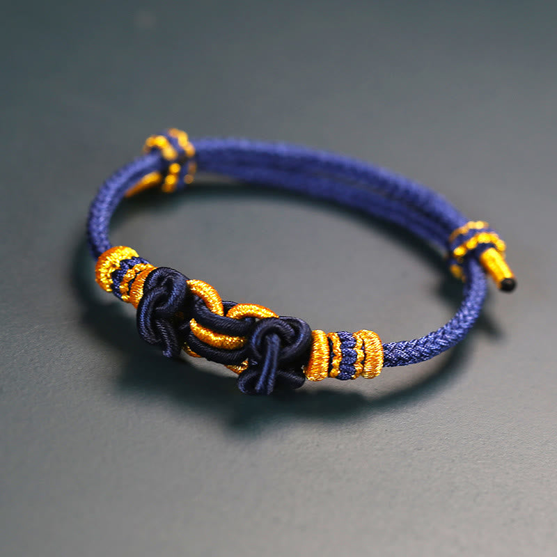 Braccialetto Buddha Stones Red String Saddle Knot Strength