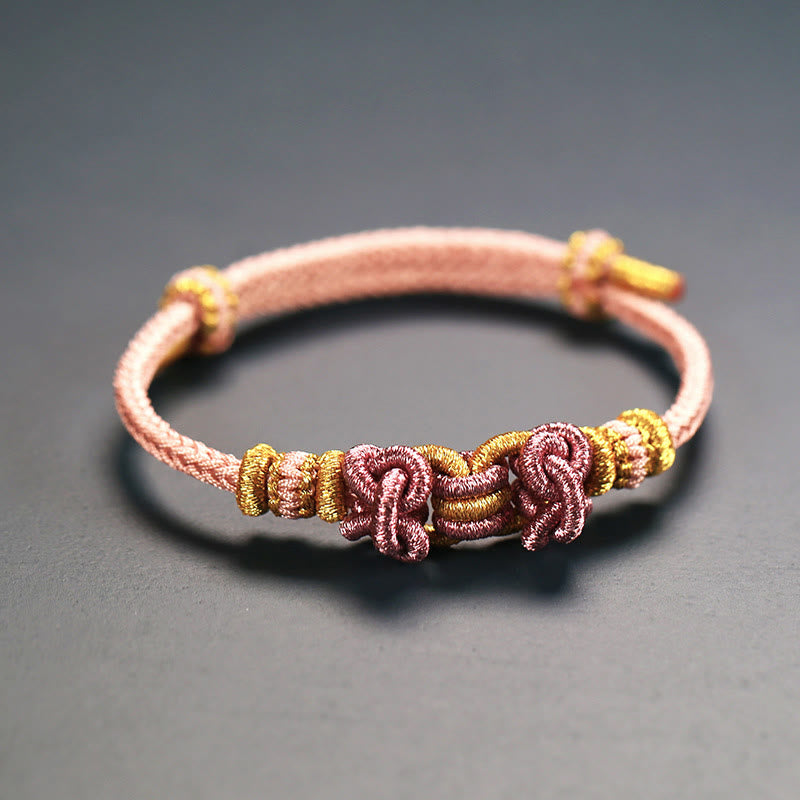 Braccialetto Buddha Stones Red String Saddle Knot Strength