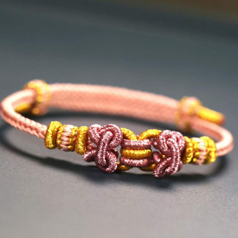 Braccialetto Buddha Stones Red String Saddle Knot Strength