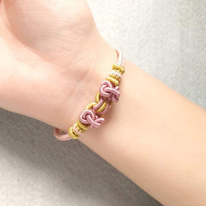 Braccialetto Buddha Stones Red String Saddle Knot Strength