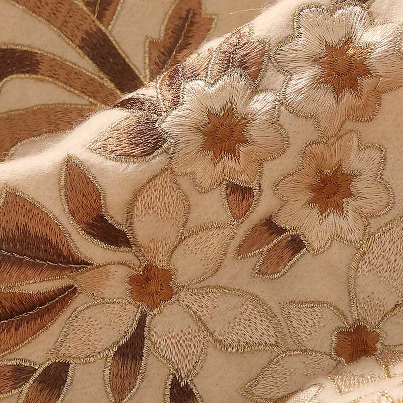 Scialle di lana con Buddha Stones , ricamo di begonia, nappa, sciarpa da viaggio invernale e calda - image 10