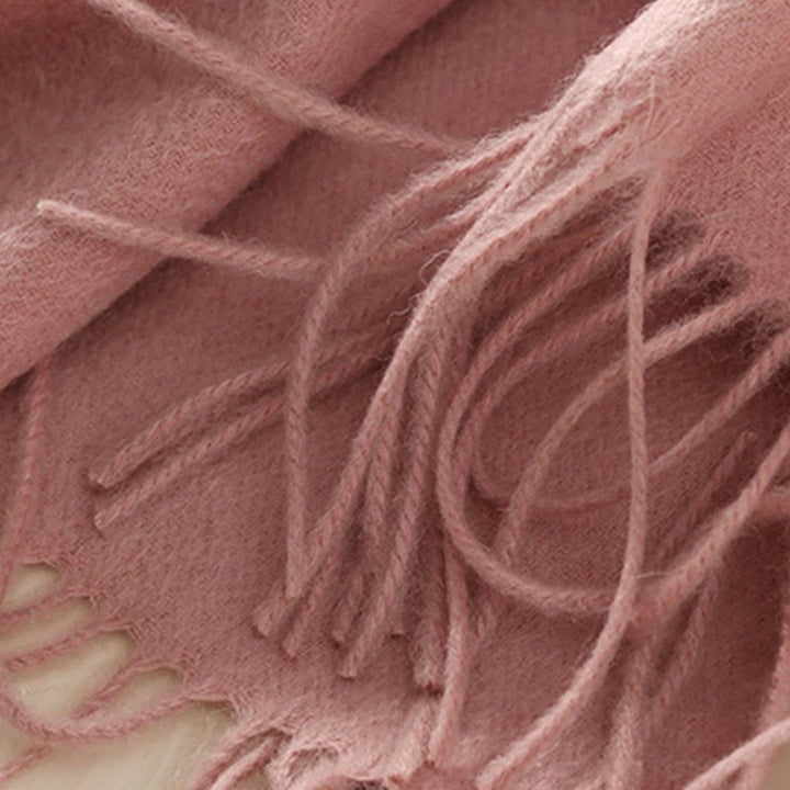 Scialle di lana con Buddha Stones e ricamo di loto, nappa, sciarpa da viaggio invernale e calda - image 9