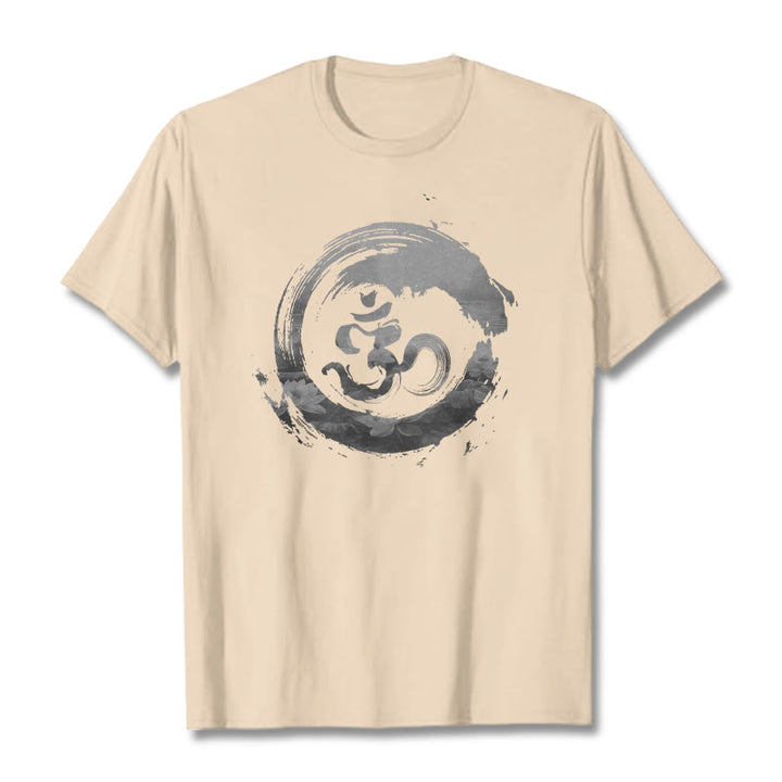 Maglietta in cotone Buddha Stones Om Lotus - Biscotto - 2XL - image 12