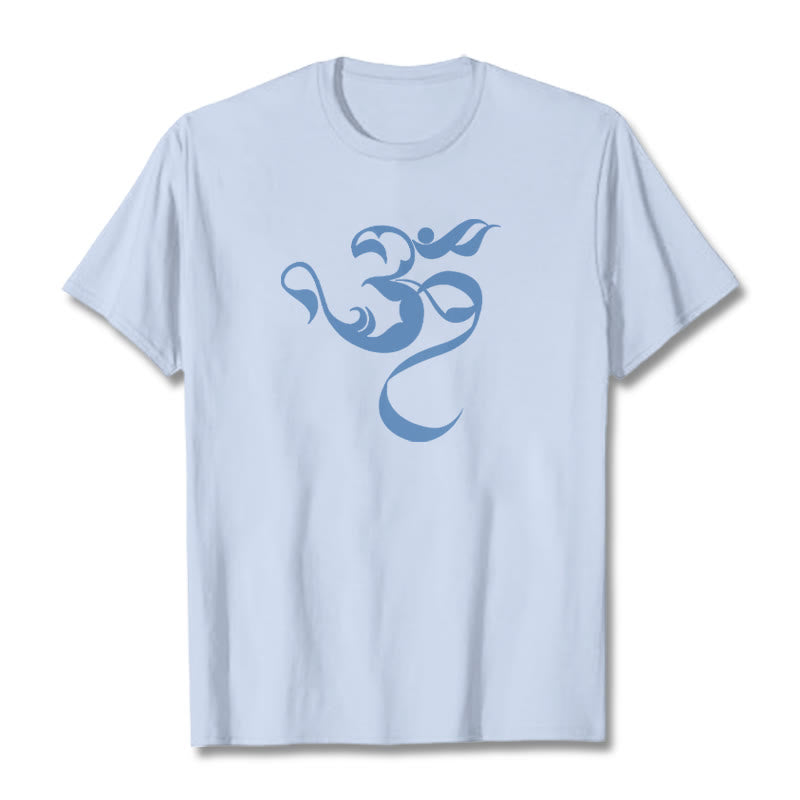 Maglietta in cotone con motivo Buddha Stones Om Figure - image 21