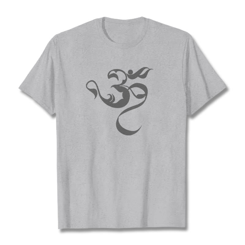 Maglietta in cotone con motivo Buddha Stones Om Figure - image 38