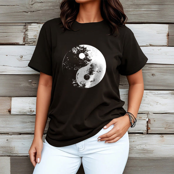 Maglietta in cotone con motivo Buddha Stones Yin Yang Tai Chi - image 12