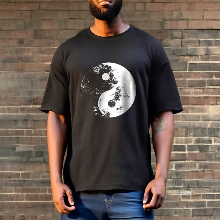 Maglietta in cotone con motivo Buddha Stones Yin Yang Tai Chi - image 15