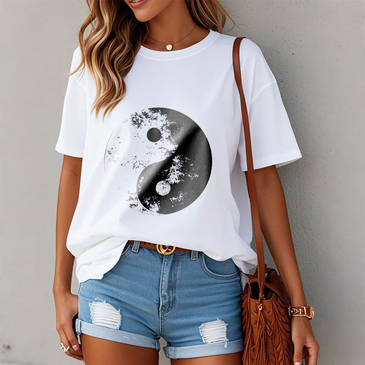 Maglietta in cotone con motivo Buddha Stones Yin Yang Tai Chi - image 3