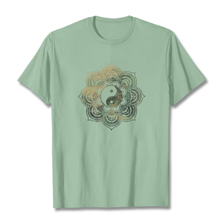 Maglietta in cotone con Buddha Stones Mandala Yin Yang - image 21