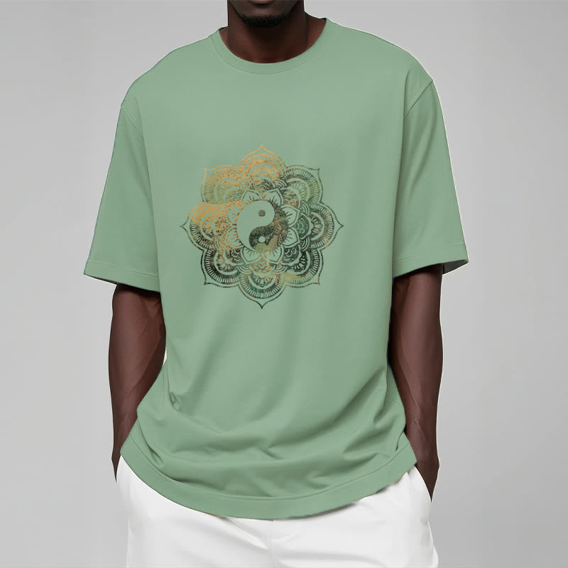 Maglietta in cotone con Buddha Stones Mandala Yin Yang - image 20