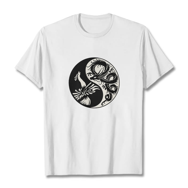 Maglietta in cotone con Buddha Stones e fenice Yin Yang - image 12