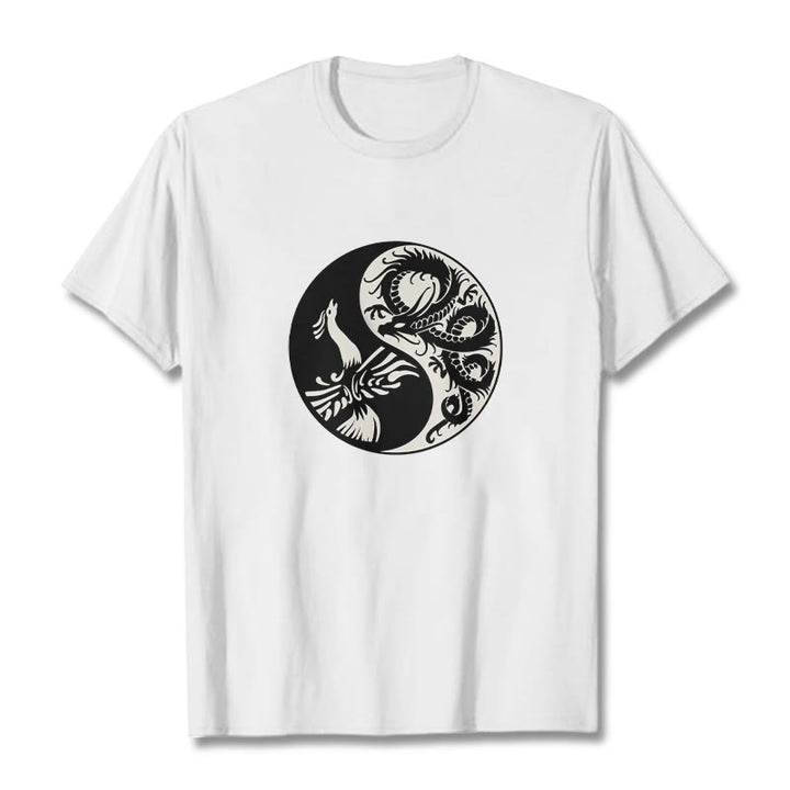 Maglietta in cotone con Buddha Stones e fenice Yin Yang - image 12
