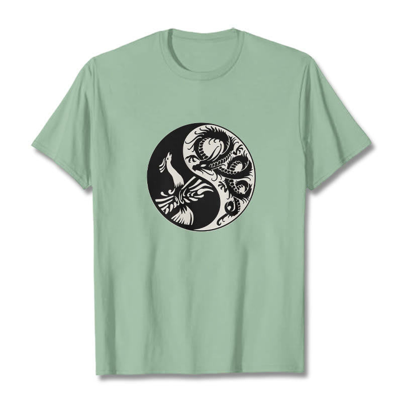 Maglietta in cotone con Buddha Stones e fenice Yin Yang - image 30