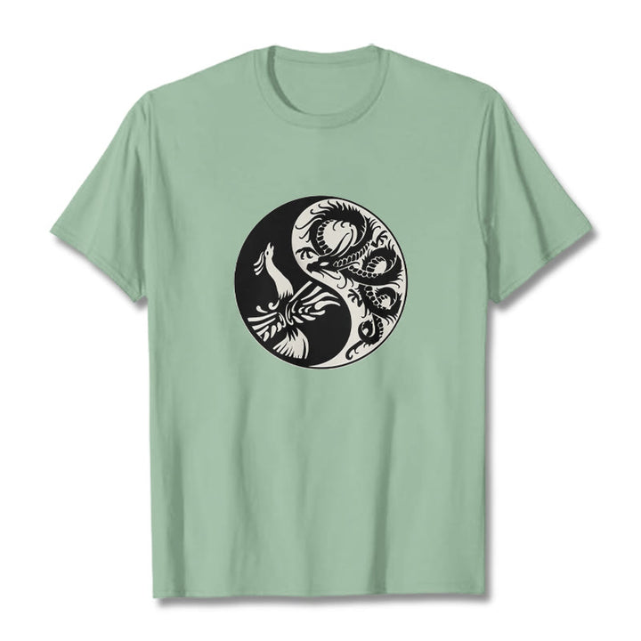 Maglietta in cotone con Buddha Stones e fenice Yin Yang - image 30