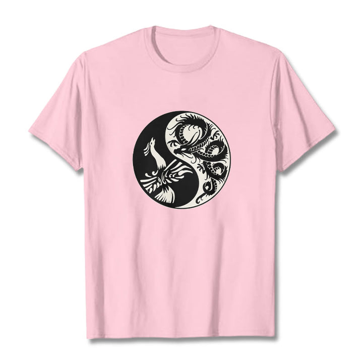 Maglietta in cotone con Buddha Stones e fenice Yin Yang - image 38
