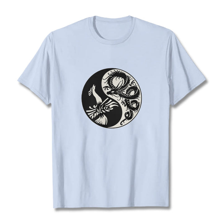 Maglietta in cotone con Buddha Stones e fenice Yin Yang - image 24