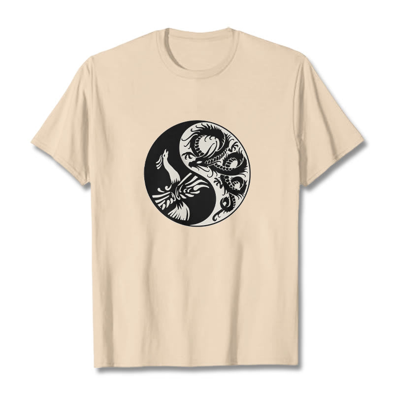 Maglietta in cotone con Buddha Stones e fenice Yin Yang - image 26