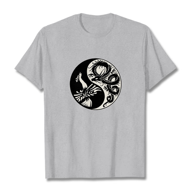 Maglietta in cotone con Buddha Stones e fenice Yin Yang - image 22