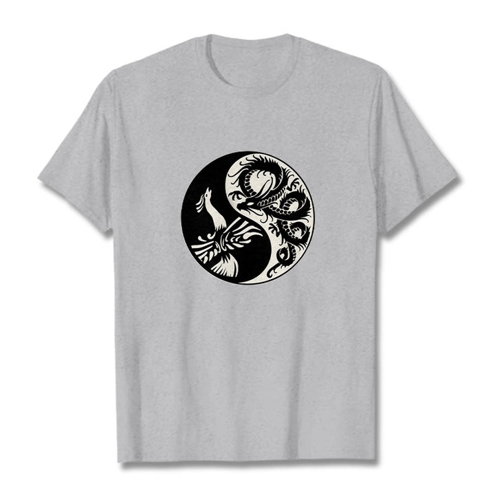 Maglietta in cotone con Buddha Stones e fenice Yin Yang - image 22