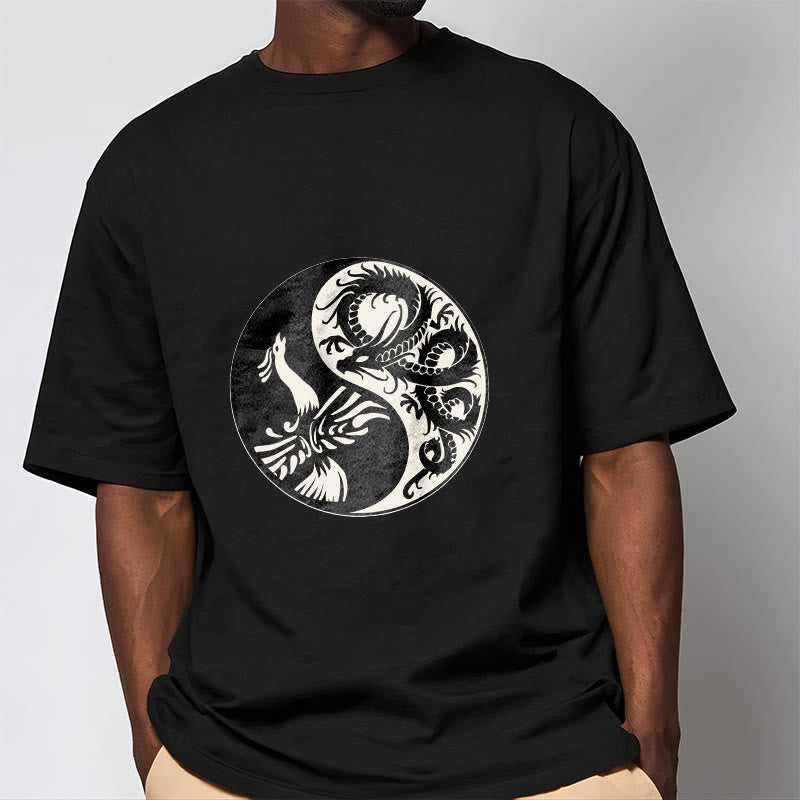 Maglietta in cotone con Buddha Stones e fenice Yin Yang - image 7
