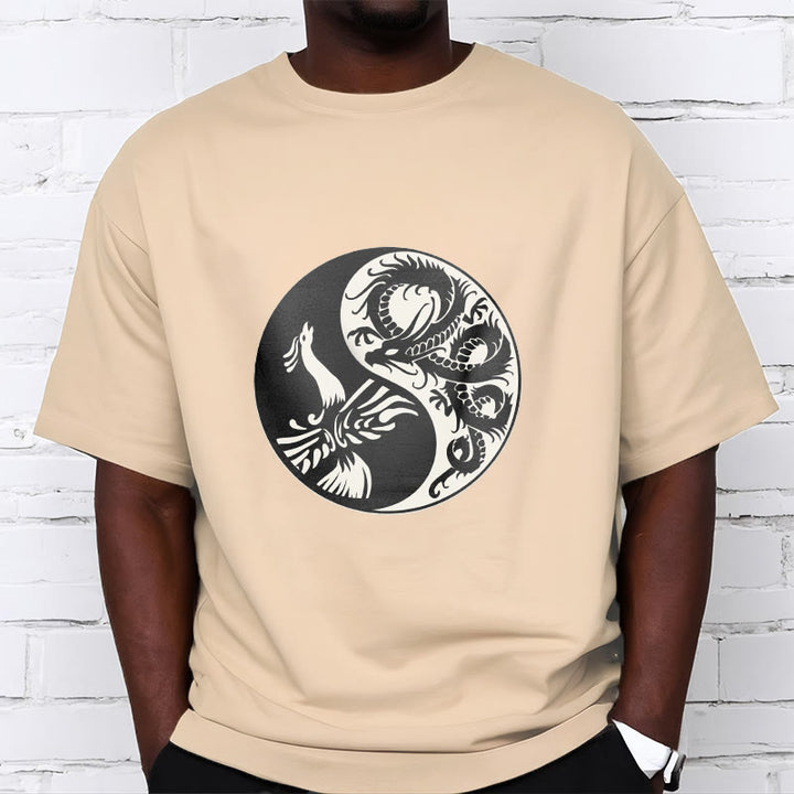 Maglietta in cotone con Buddha Stones e fenice Yin Yang - image 25