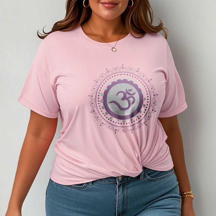 Maglietta in cotone con motivo Buddha Stones Om Mandala - image 12