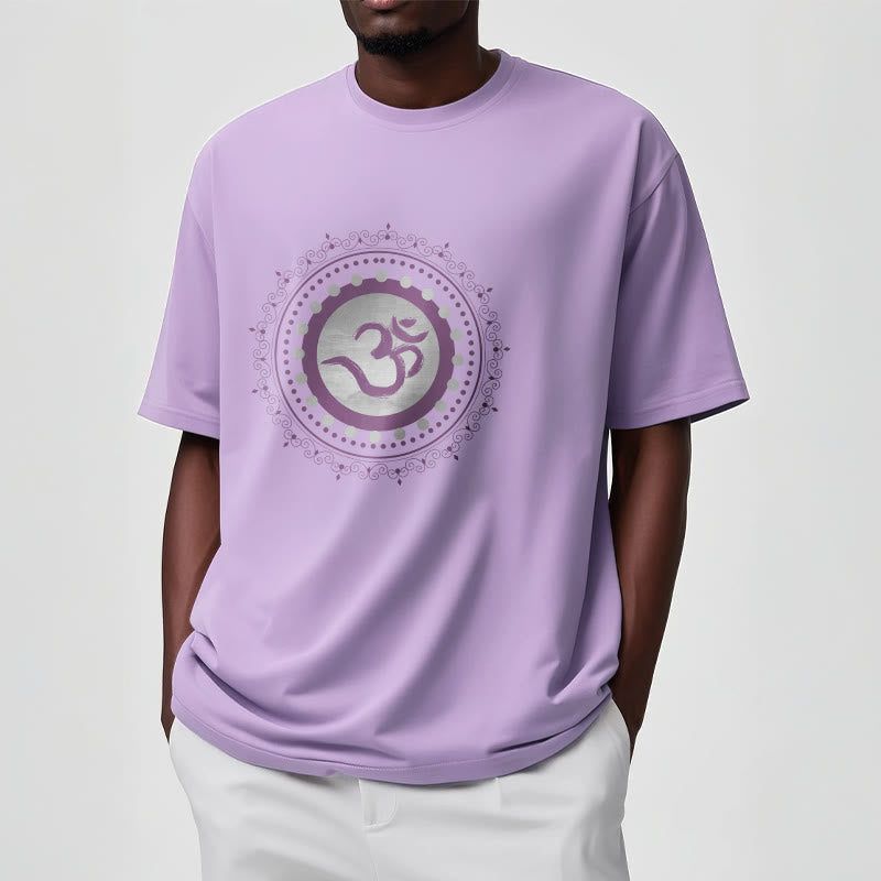 Maglietta in cotone con motivo Buddha Stones Om Mandala - image 10