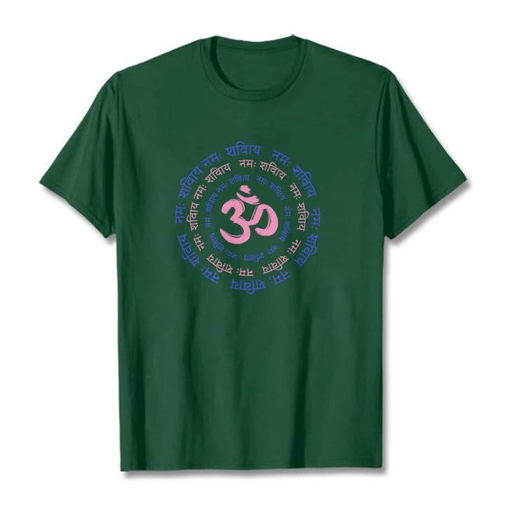 Maglietta in cotone con carattere mantra OM Buddha Stones Sanscrito - image 38