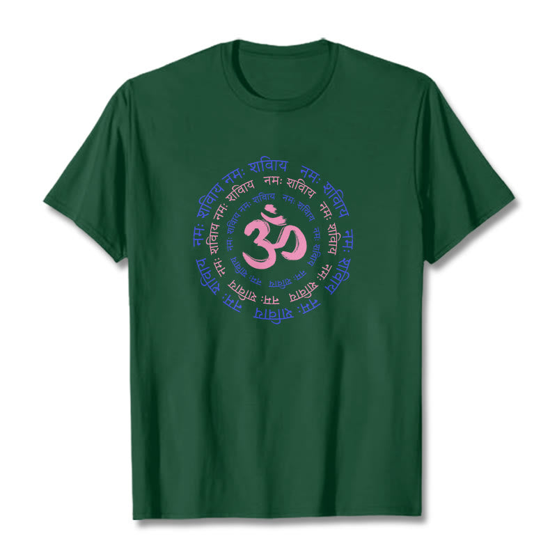 Maglietta in cotone con carattere mantra OM Buddha Stones Sanscrito - image 37