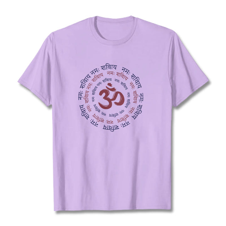Maglietta in cotone con carattere mantra OM Buddha Stones Sanscrito - image 15