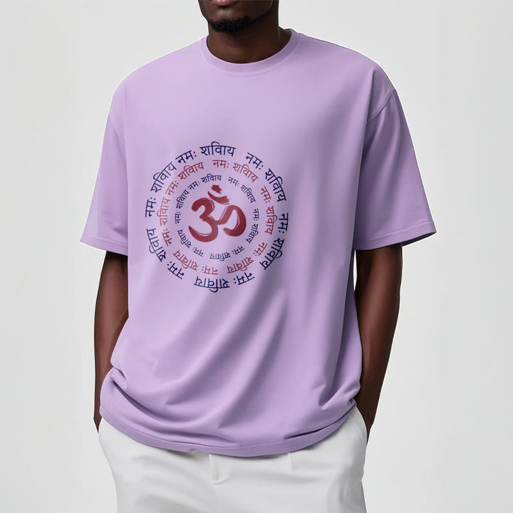 Maglietta in cotone con carattere mantra OM Buddha Stones Sanscrito - image 15