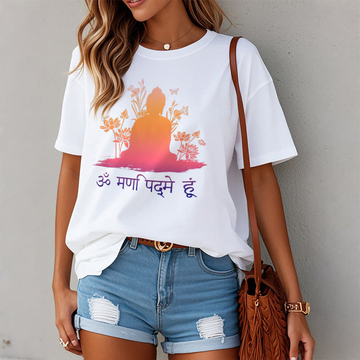 T-shirt Buddha Stones in sanscrito OM NAMAH SHIVAYA